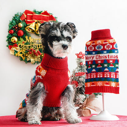 Christmas Dog Turtleneck Sweater