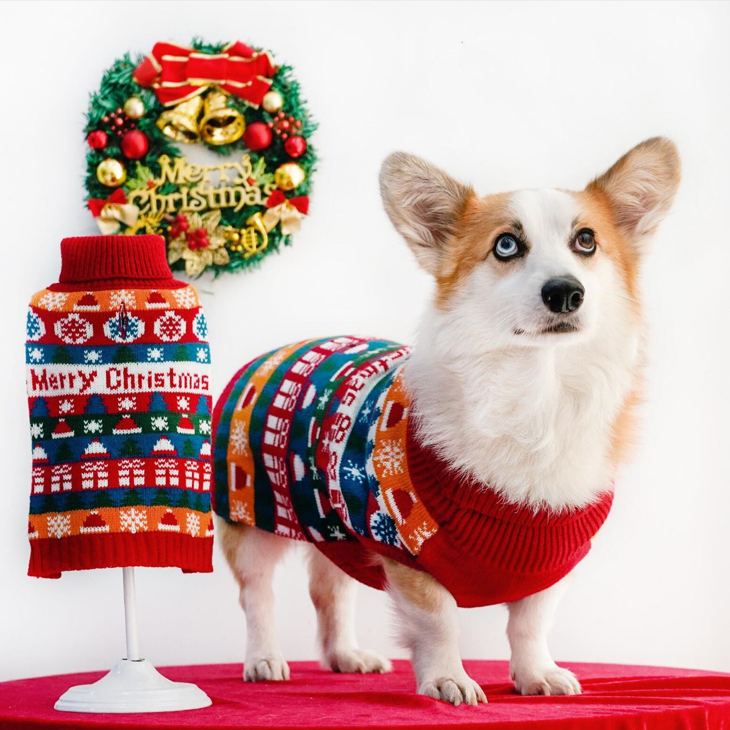 Christmas Dog Turtleneck Sweater