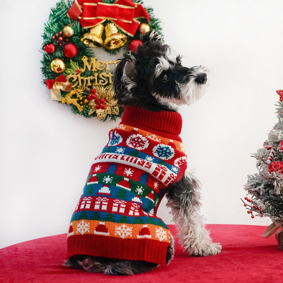 Christmas Dog Turtleneck Sweater