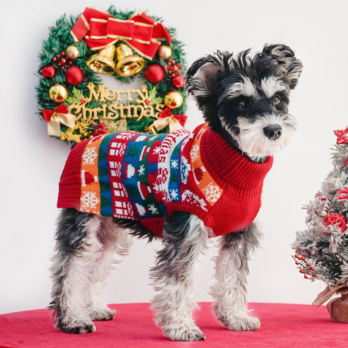 Christmas Dog Turtleneck Sweater